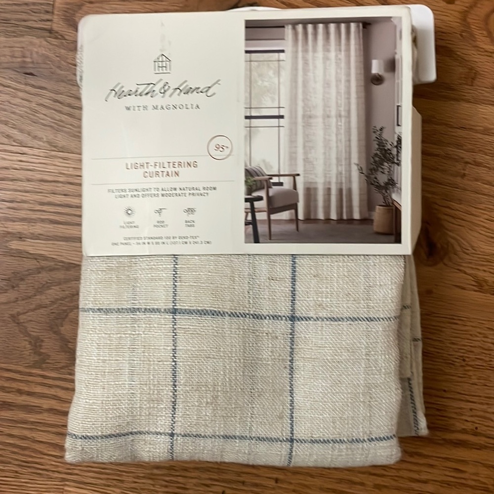 Hearth and Hand with Magnolia Curtain 95” Windowpane